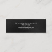 Mini moderne grijze rode professionele trendy vlak visitekaartje (Achterkant)