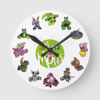 Mini Mons Clock Ronde Klok