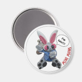 Mini Mons "Ik ben laat" Magneet (Voorkant / Achterkant)