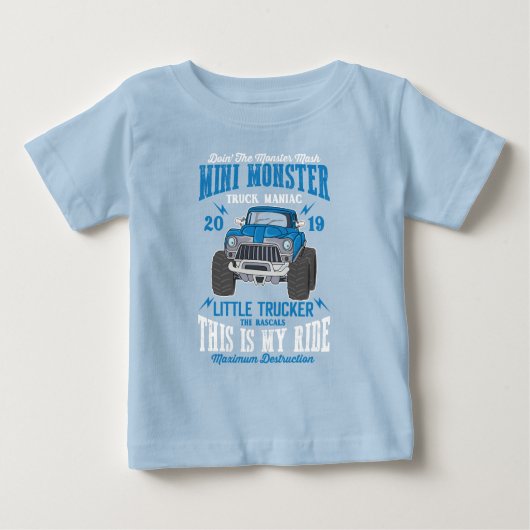 Mini Monster Truck Manic Little Trucker Boy (Voorkant)