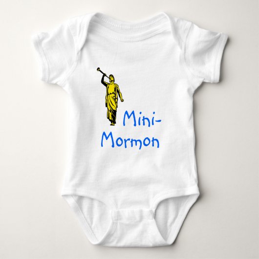 Mini-Mormon, baby, lds, mormon, lds giften Romper (Voorkant)