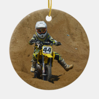 Mini Motocross Keramisch Ornament
