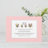Mini Mouse Birthday Party Invitation Kaart (Staand voorkant)