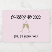 Mini Mousserende Wijn Custom Wijnfles Label Sparkling Wijnetiket (Enkel label)