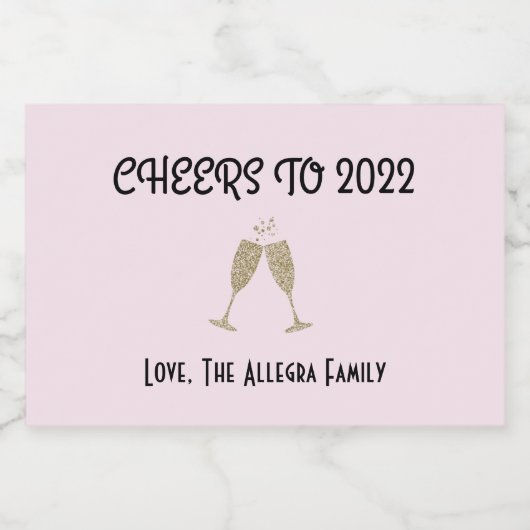 Mini Mousserende Wijn Custom Wijnfles Label Sparkling Wijnetiket (Enkel label)