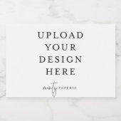 Mini Mousserende Wijnflesetiketten 3"x 2" (reeks v Sparkling Wijnetiket (Enkel label)