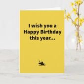 Mini Mower - Birthday Kaart (Gele Bloem)