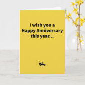 Mini Mower Jubileum Kaart (Gele Bloem)