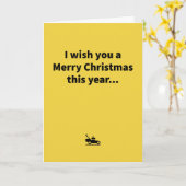 Mini Mower - Vrolijk kerstfeest Kaart (Gele Bloem)