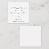 MINI Mr. Rings Script Wedding Dank u Notitiekaartje (Voorkant / Achterkant)