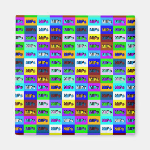 mini multi-mips logo magnet