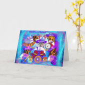 Mini Music Makers Wenskaart Kaart (Gele Bloem)