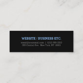 Mini Narrow Clean en Simple visitekaartje (Achterkant)