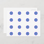 Mini Nazar Evil Eye Protection Briefkaart (Voorkant / Achterkant)