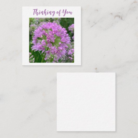 Mini Notes "Thinking of You" Notitiekaartje (Voorkant / Achterkant)