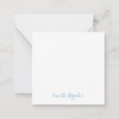 Mini Octopus Kerstmis Notitiekaartje (Achterkant)