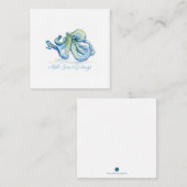 Mini Octopus Kerstmis Notitiekaartje (Voorkant / Achterkant)