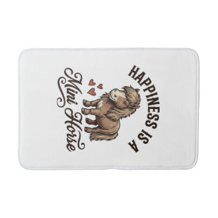 Mini Paard Vintage Gravure Cute Pony Shirt Ontwerp Badmat