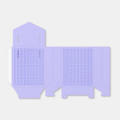 Mini Paarse Diamant Patroon Bedankdoosjes (Uitgevouwen)