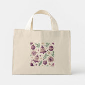 Mini Paarse Kerstcadeautas Tote Bag (Achterkant)