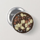 Mini Paaseieren in chocoladenest Ronde Button 5,7 Cm (Voorkant /achterkant)