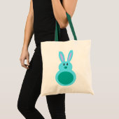 Mini Paashaas Aqua Snoep Totebag Tote Bag (Voorkant (product))