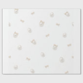 Mini Parelpatroon Elegante Strik Inpakpapier (Vlak)