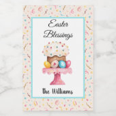 Mini Pasen Zegeningen Mini Wijnfles Etiketten (Enkel label)