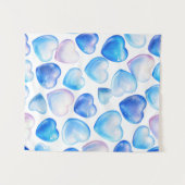 "Mini Pastel Hart Wandtapijt – 86x102 cm" Wandkleed (Voorkant (horizontaal))