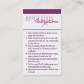 Mini Pedicure Pack Visitekaartje (Achterkant)