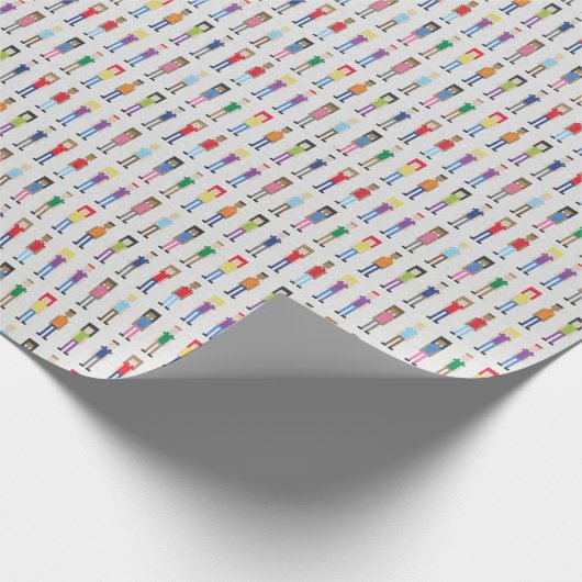 Mini People Video Game Fun Cadeaupapier (Hoek)