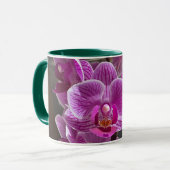 Mini Phalaenopsis Sogo Vivien Paarse orchideebloem Mok (Voorkant links)