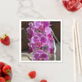 Mini Phalaenopsis Sogo Vivien Paarse orchideebloem Servet (Insitu)