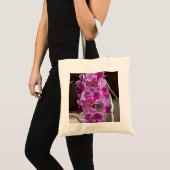Mini Phalaenopsis Sogo Vivien Paarse orchideebloem Tote Bag (Voorkant (product))