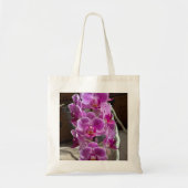 Mini Phalaenopsis Sogo Vivien Paarse orchideebloem Tote Bag (Voorkant)