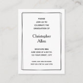 MINI Photo 2025 Uitnodigingen voor afstuderen (Achterkant)