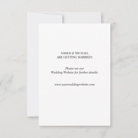 Mini Photo Flat Save the Date Kaart (Achterkant)