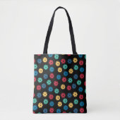 🤩 Mini Pickleballen op zwarte achtergrond Tote Bag (Voorkant)