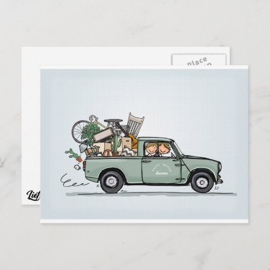 mini Pickup Briefkaart (Voorkant / Achterkant)