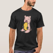 Mini Pig eet een Taco Pet T-shirt (Voorkant)