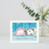 Mini Pigs Piglets Valentijnsdag Flat Kaart (Staand voorkant)