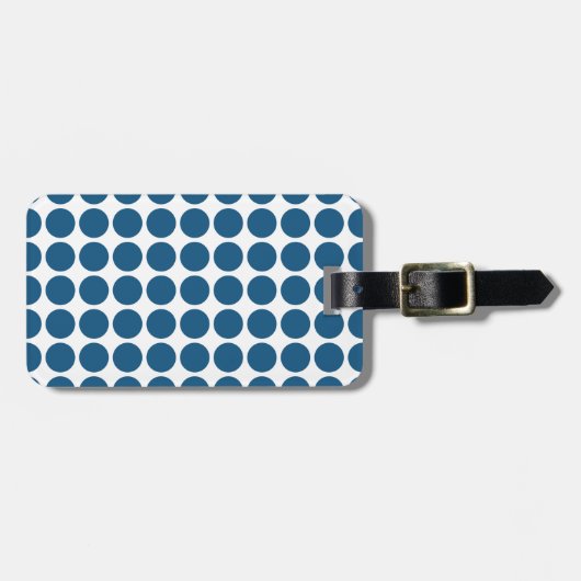 Mini Polka Dots Bagagelabel (Voorkant horizontaal)