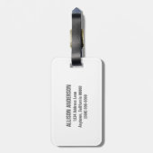 Mini Polka Dots Bagagelabel (Achterkant verticaal)