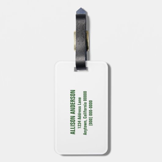 Mini Polka Dots Bagagelabel (Achterkant verticaal)