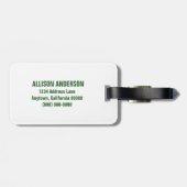 Mini Polka Dots Bagagelabel (Achterkant horizontaal)