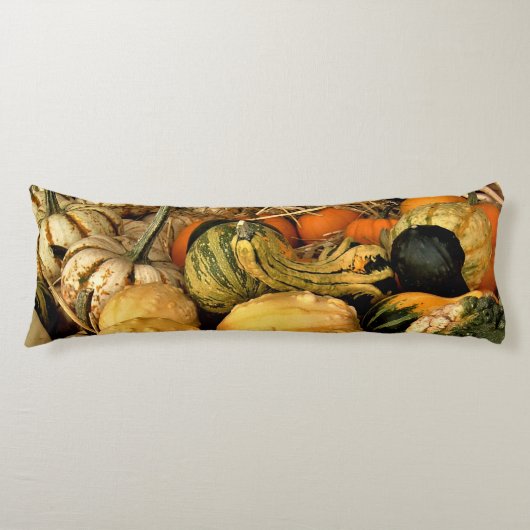 Mini pompoenen en kalebassen assortiment Herfst fo Lichaamskussen (Voorkant)