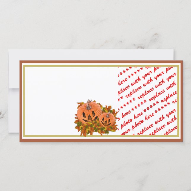 Mini Pompoenen met Herfstbladeren Fotolijst (Voorkant)