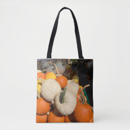 Mini pompoenen zo kleurrijk tote bag