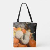 Mini pompoenen zo kleurrijk tote bag (Achterkant)