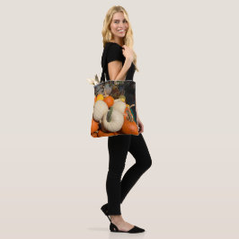 Mini pompoenen zo kleurrijk tote bag